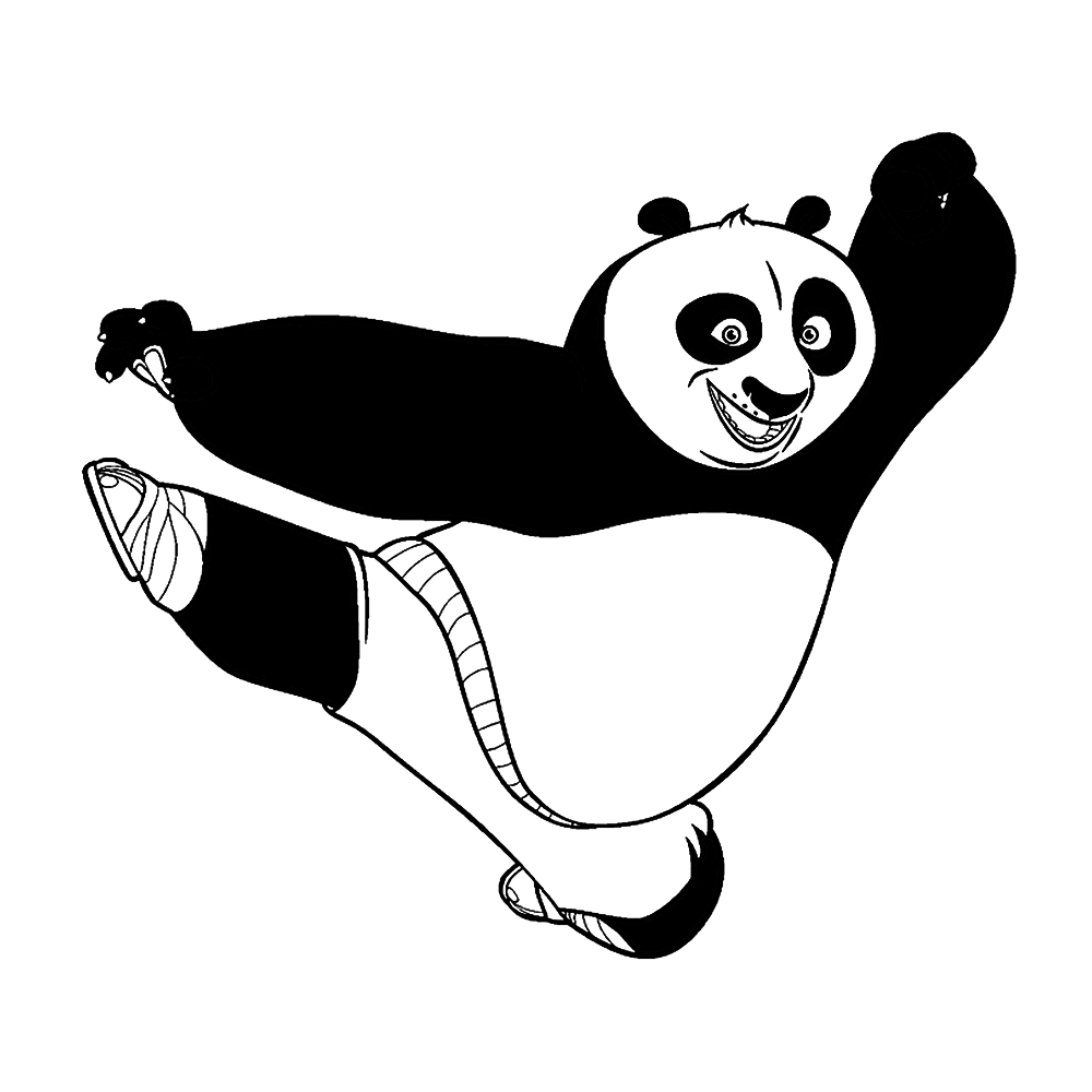 Plansa de colorat cu Panda 31 25